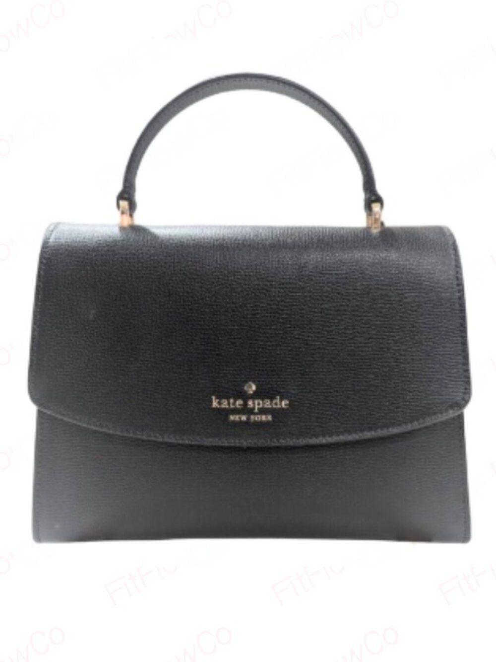 Kate Spade Black Saffiano Leather Top Handle Crossbody Satchel NWOT